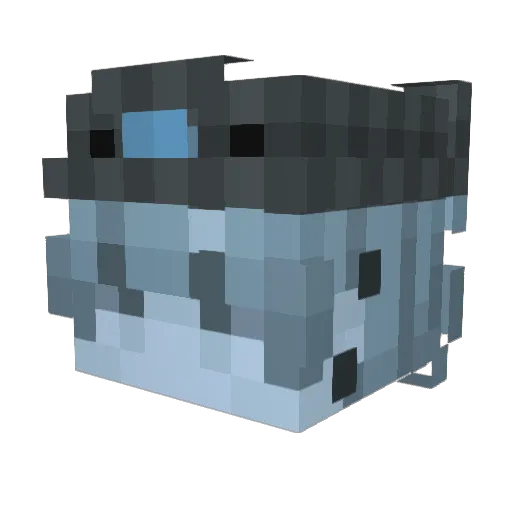 Hrdra_0192 Minecraft avatar head, 3D render