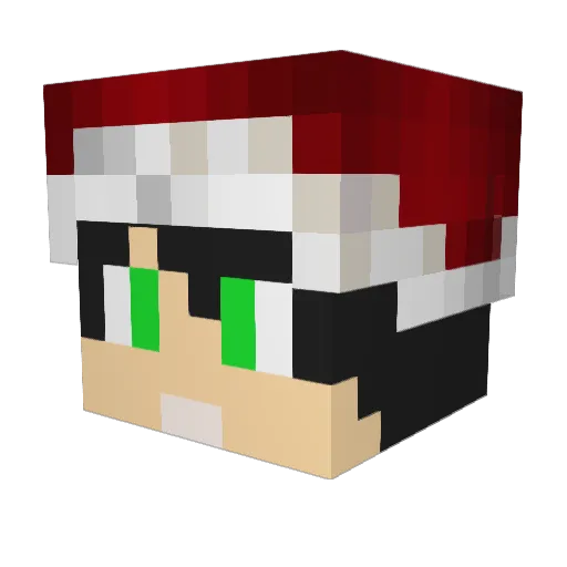 Hripray_games Minecraft avatar head, 3D render