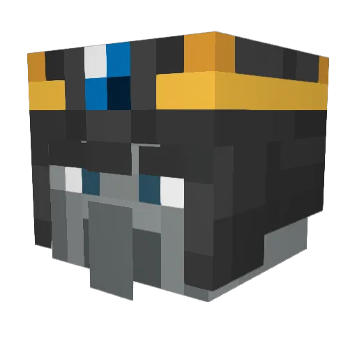 HrishKMusic Minecraft avatar head, 3D render