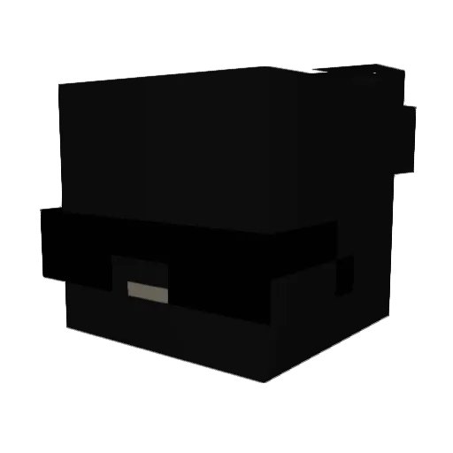 Hriso Minecraft avatar head, 3D render