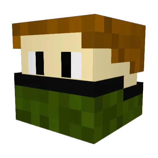 HrjonathanMagi Minecraft avatar head, 3D render