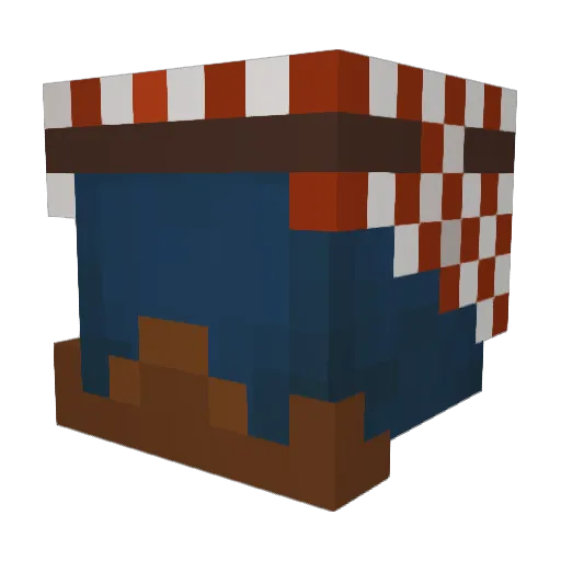 Hrkss Minecraft avatar head, 3D render