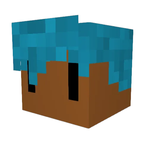 Hrllo__ Minecraft avatar head, 3D render