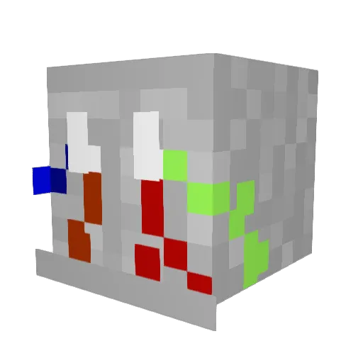 Hrnghh Minecraft avatar head, 3D render