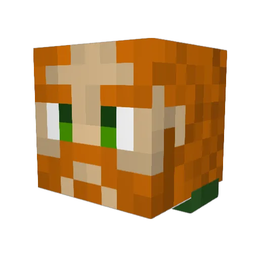 Hrolfgar Minecraft avatar head, 3D render
