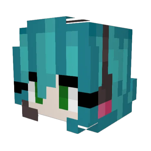 Hronick05 Minecraft avatar head, 3D render