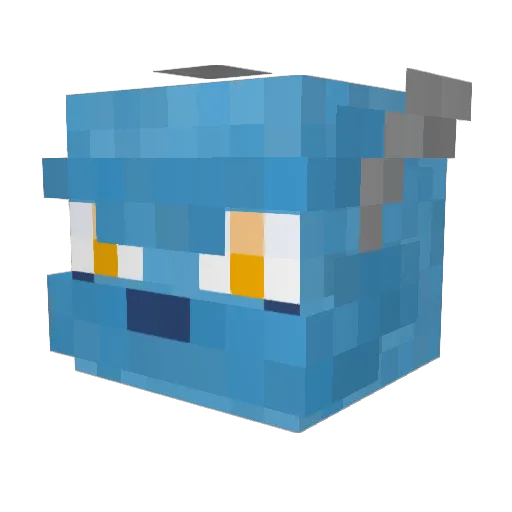 Hrothgar19 Minecraft avatar head, 3D render