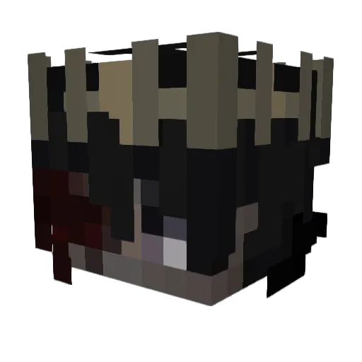 Hrsad Minecraft avatar head, 3D render