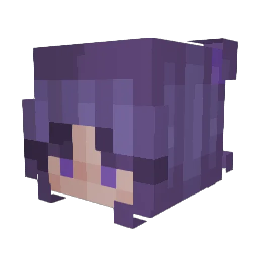 Hruken2 Minecraft avatar head, 3D render
