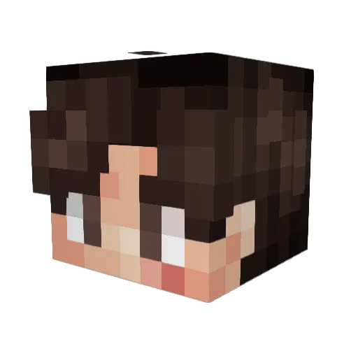 Hrymrok Minecraft avatar head, 3D render
