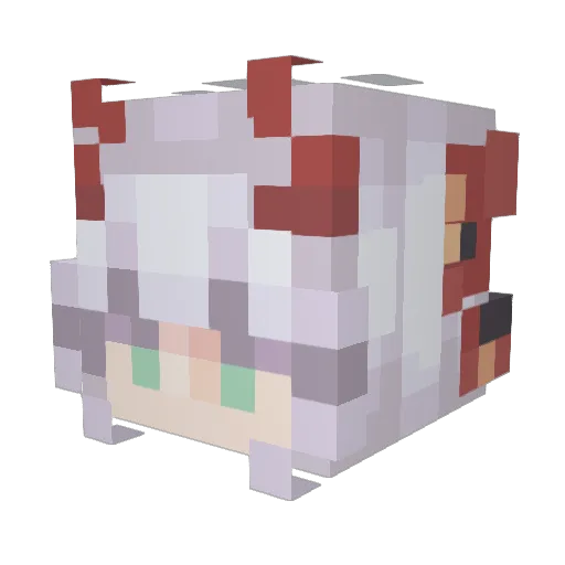 Hsaw45 Minecraft avatar head, 3D render