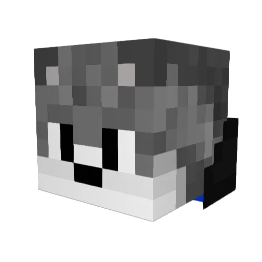 Hsjokk Minecraft avatar head, 3D render