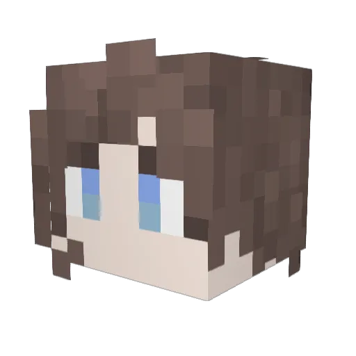 Hsliter Minecraft avatar head, 3D render