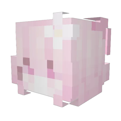 Hsmkl Minecraft avatar head, 3D render