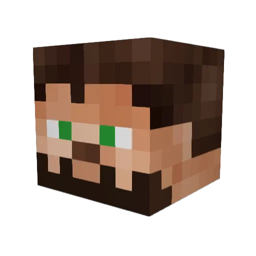 Hsra1 Minecraft avatar head, 3D render