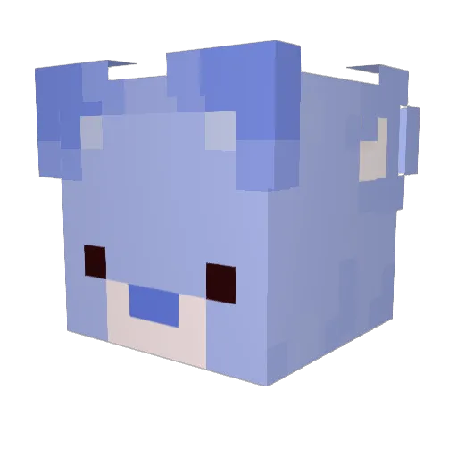 Hsu1107 Minecraft avatar head, 3D render