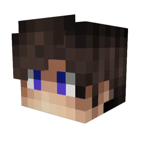 Hsuan32 Minecraft avatar head, 3D render