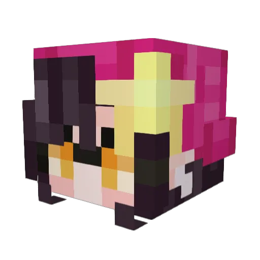 Hszt Minecraft avatar head, 3D render