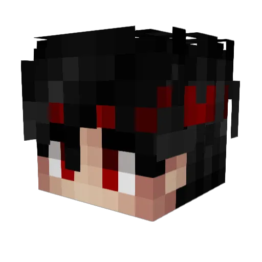 Ht10086 Minecraft avatar head, 3D render