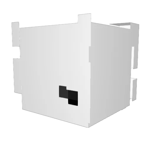 Ht1sloth Minecraft avatar head, 3D render