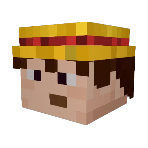 Htag170 Minecraft avatar head, 3D render