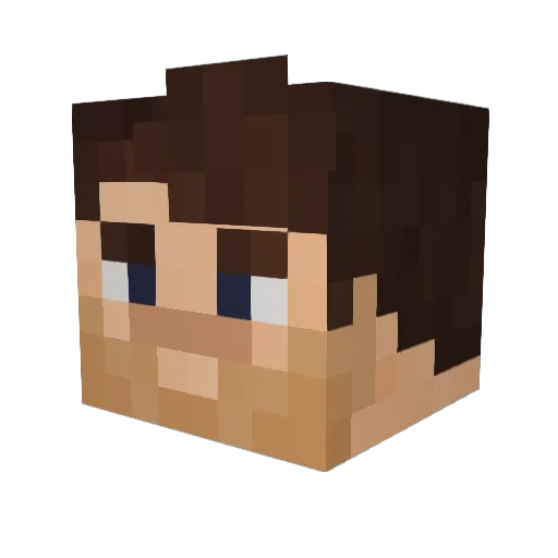 HtxNick Minecraft avatar head, 3D render