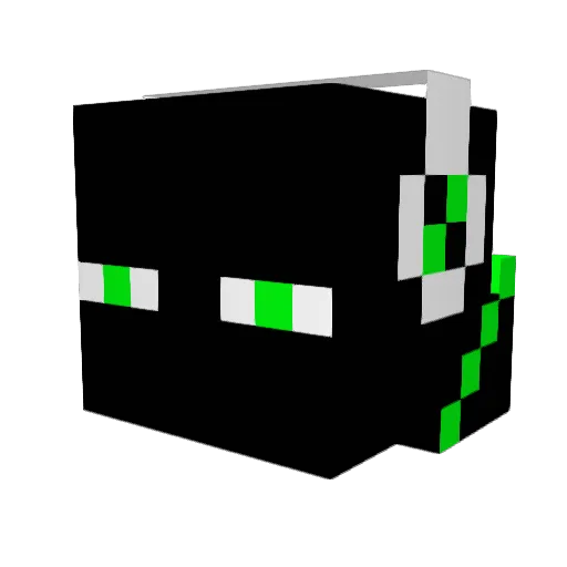 HuNeyBall Minecraft avatar head, 3D render