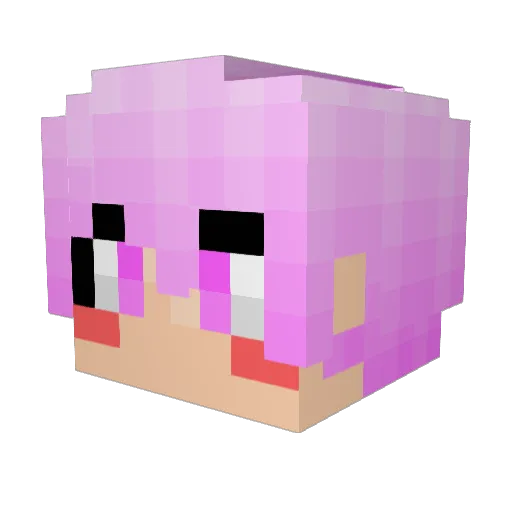 HuNi__ Minecraft avatar head, 3D render