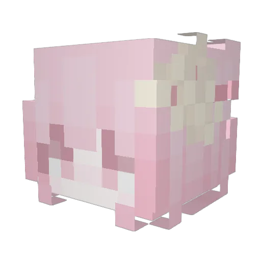 Hua2005 Minecraft avatar head, 3D render