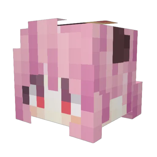 HuaLin1285 Minecraft avatar head, 3D render