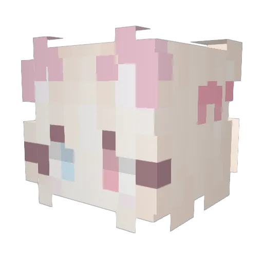 HuaXiao__ Minecraft avatar head, 3D render