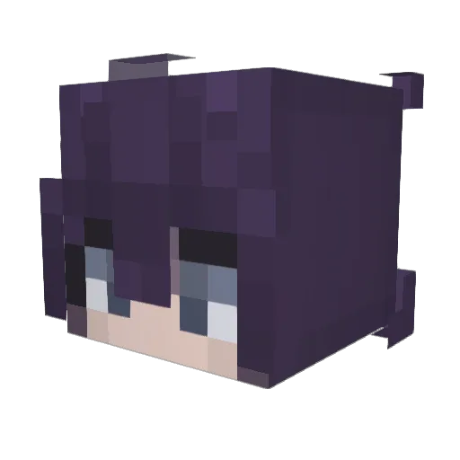 HuaZh Minecraft avatar head, 3D render