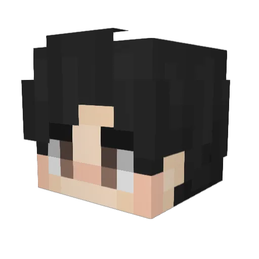 Hua_Ze_Lei Minecraft avatar head, 3D render