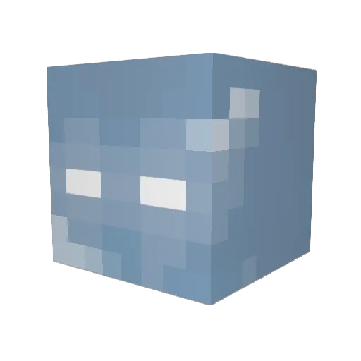 Huabidik Minecraft avatar head, 3D render