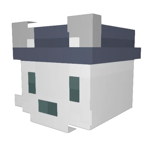 HuanThinh Minecraft avatar head, 3D render