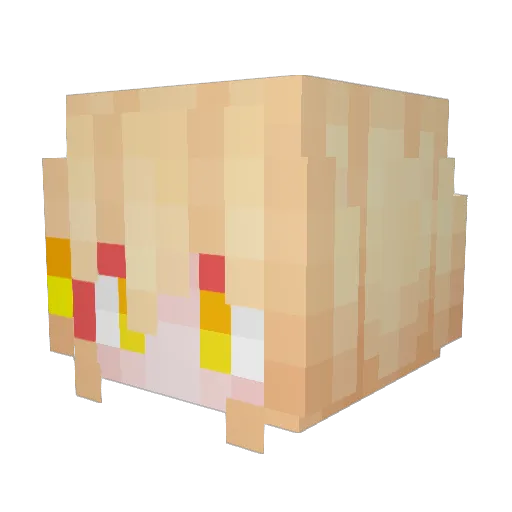 HuanXi123 Minecraft avatar head, 3D render