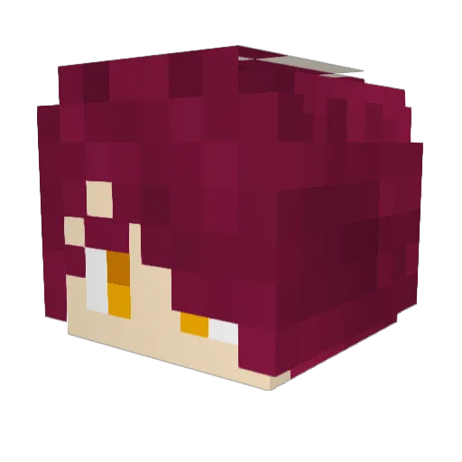 Huan_Zhan Minecraft avatar head, 3D render