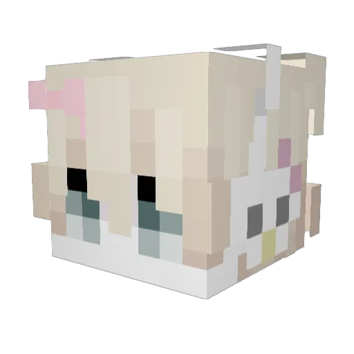 Huas__ Minecraft avatar head, 3D render