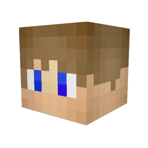 Huascaar Minecraft avatar head, 3D render