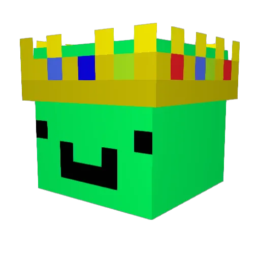 Huashen29 Minecraft avatar head, 3D render