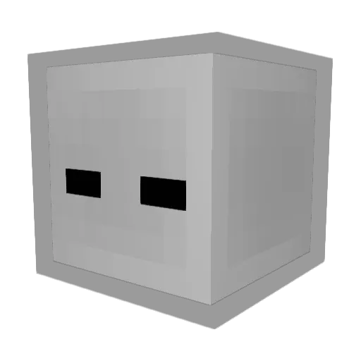 Huashui01 Minecraft avatar head, 3D render