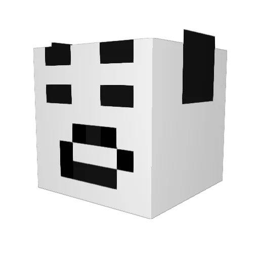Huawei_P30 Minecraft avatar head, 3D render