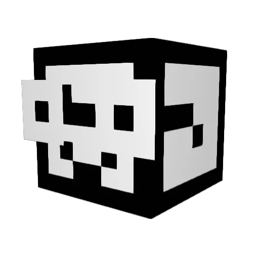 HuayraZero Minecraft avatar head, 3D render