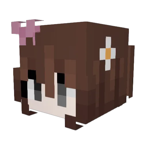 Huayruro Minecraft avatar head, 3D render