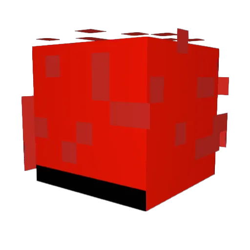 HubPommes Minecraft avatar head, 3D render