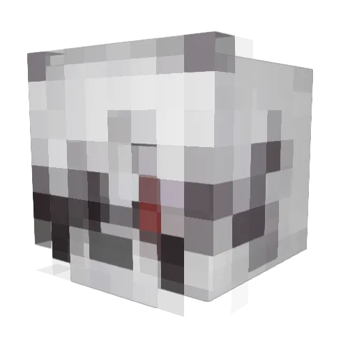 Hubalulu Minecraft avatar head, 3D render