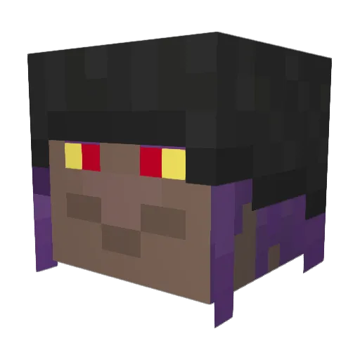 Hubba105 Minecraft avatar head, 3D render