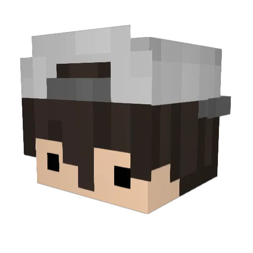 HubbaChubbs312 Minecraft avatar head, 3D render