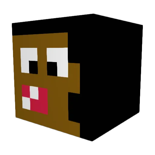 Hubba_Henni Minecraft avatar head, 3D render
