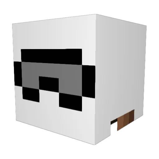 HubbySnacks Minecraft avatar head, 3D render